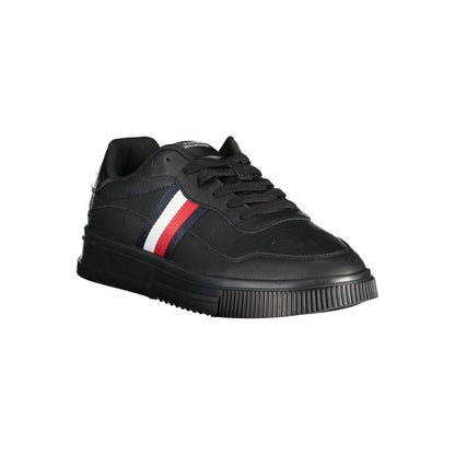 Black Polyester Sneaker-Tommy Hilfiger-LabelTerrace.com