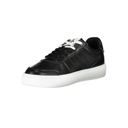 Black Polyester Sneaker