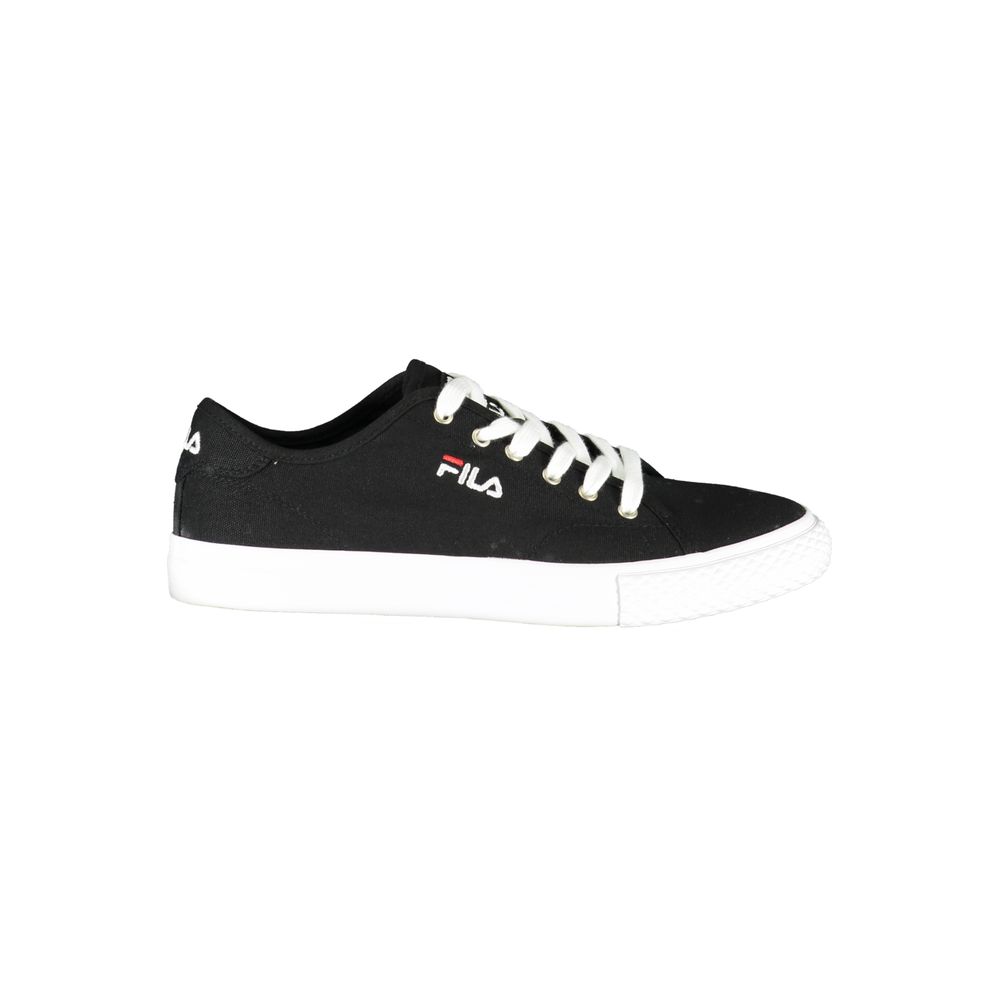 Black Polyester Sneaker