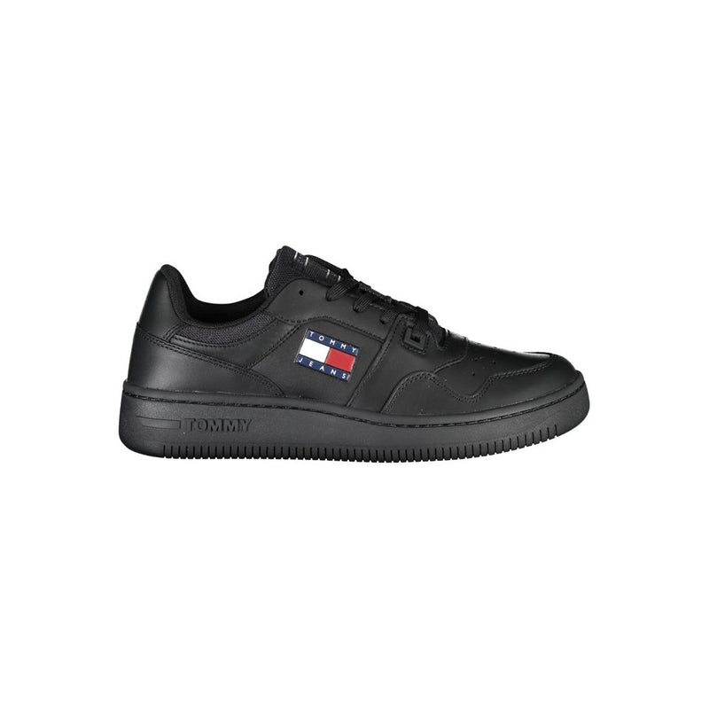 Black Polyester Sneaker-Tommy Hilfiger-LabelTerrace.com