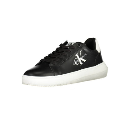 Black Polyester Sneaker