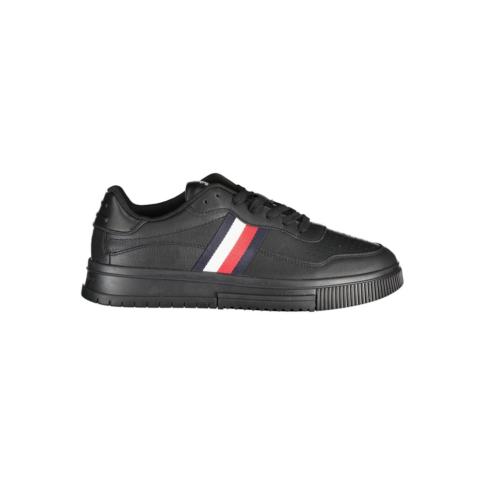 Black Polyester Sneaker-Tommy Hilfiger-LabelTerrace.com