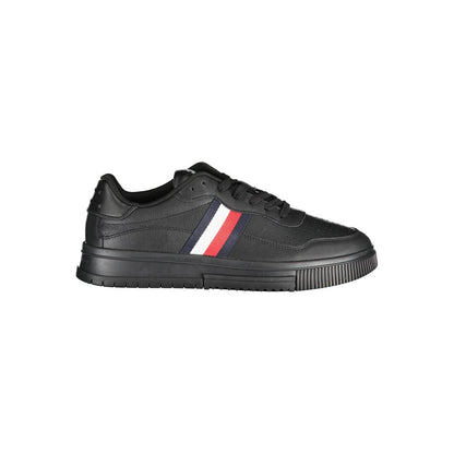 Black Polyester Sneaker-Tommy Hilfiger-LabelTerrace.com