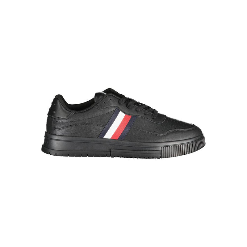 Black Polyester Sneaker-Tommy Hilfiger-LabelTerrace.com