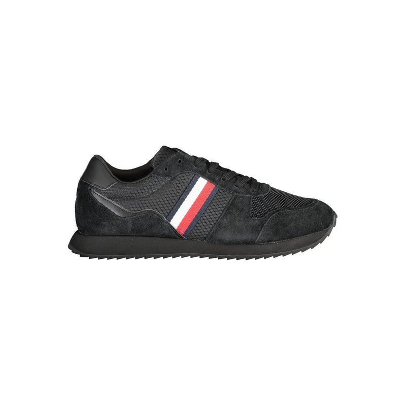 Black Polyester Sneaker-Tommy Hilfiger-LabelTerrace.com