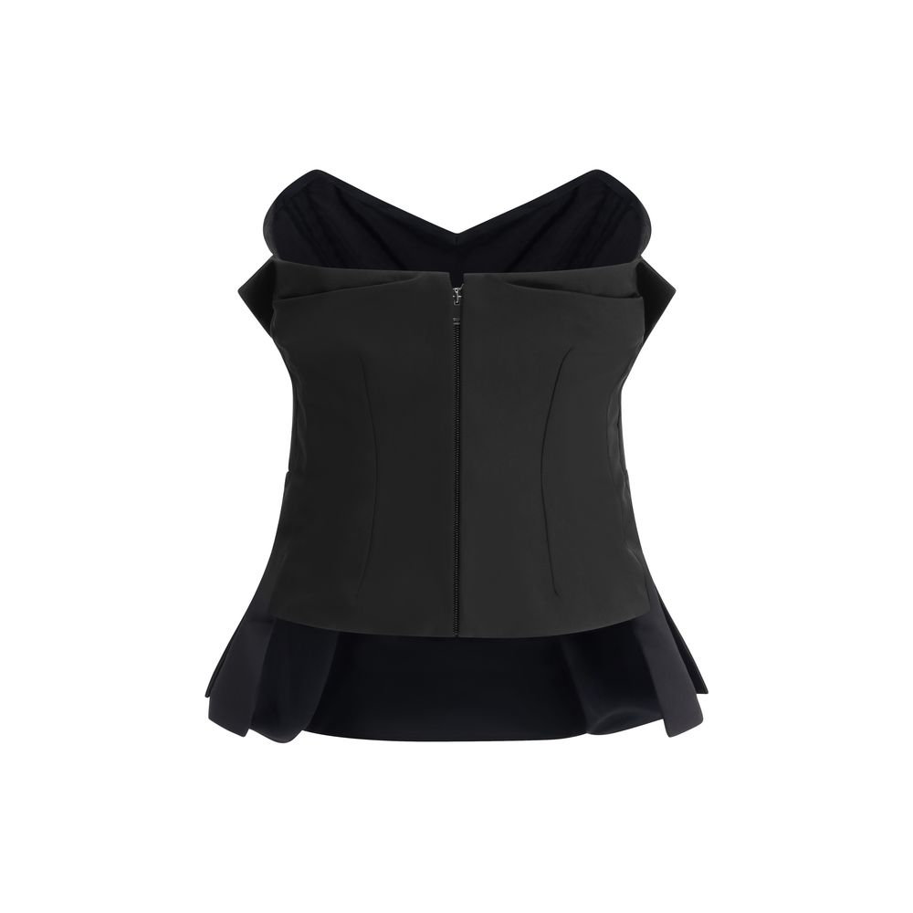 Black Polyester Top