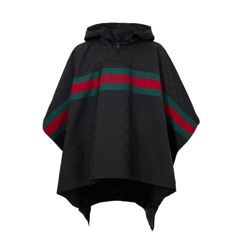 Black Polyester Trench Coat-Gucci-LabelTerrace.com