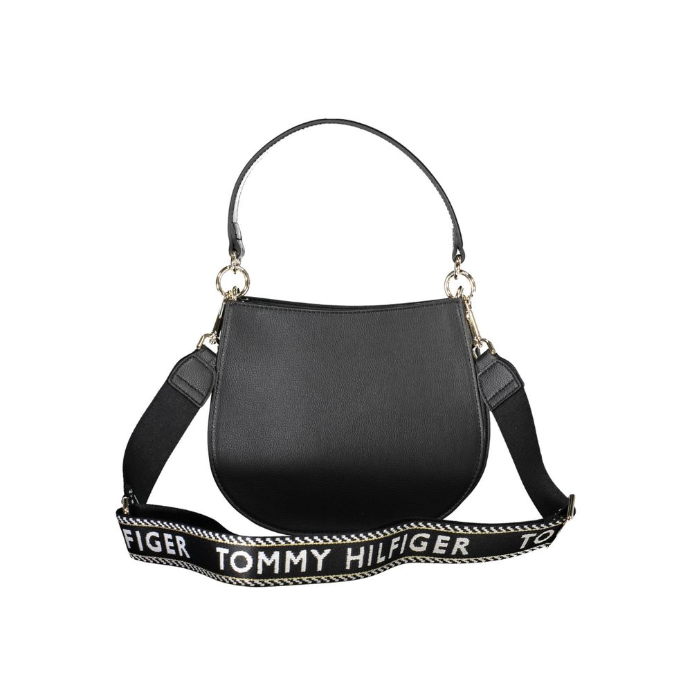Black Polyester Women Handbag-Tommy Hilfiger-LabelTerrace.com