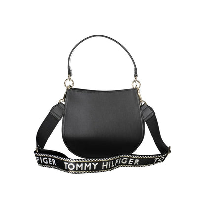 Black Polyester Women Handbag-Tommy Hilfiger-LabelTerrace.com