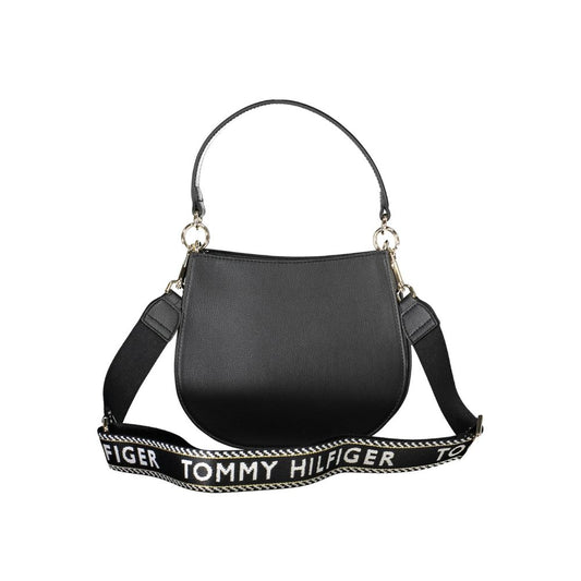 Black Polyester Women Handbag-Tommy Hilfiger-LabelTerrace.com