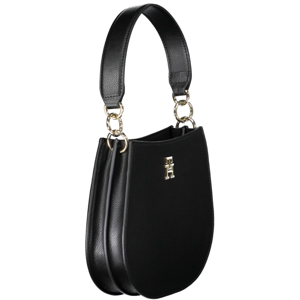 Black Polyester Women Handbag-Tommy Hilfiger-LabelTerrace.com