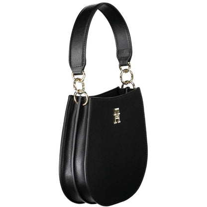 Black Polyester Women Handbag-Tommy Hilfiger-LabelTerrace.com