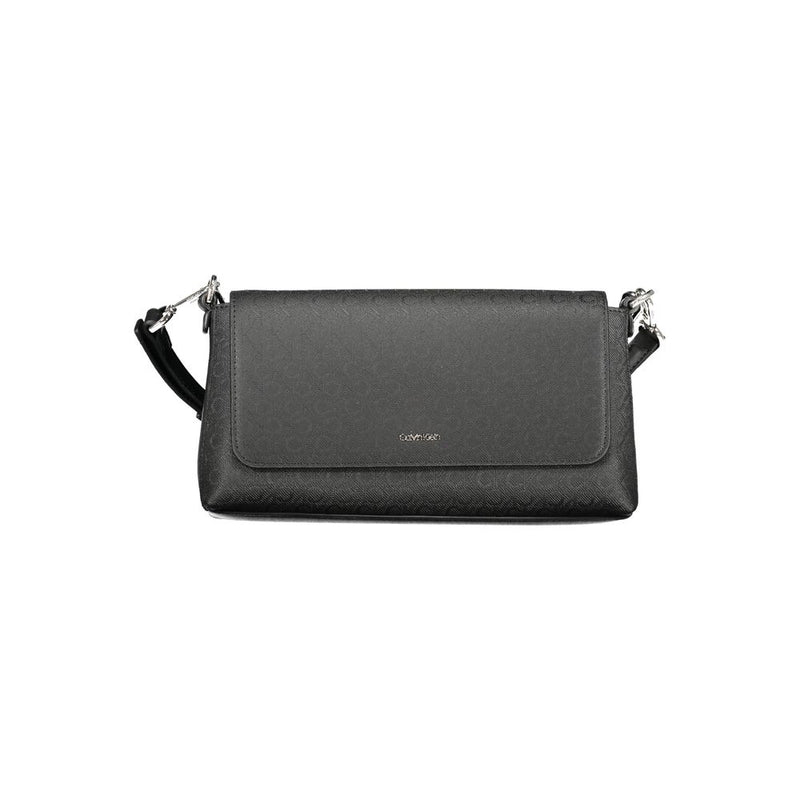 Black Polyester Women Handbag