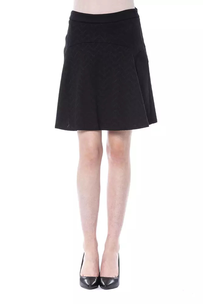 Black Polyester Women Skirt-BYBLOS-LabelTerrace.com