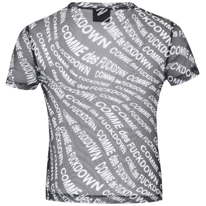 Black Polyester Women T-Shirt-Comme Des Fuckdown-LabelTerrace.com