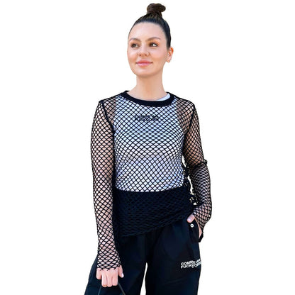 Black Polyester Women T-Shirt-Comme Des Fuckdown-LabelTerrace.com