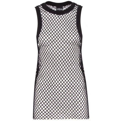 Black Polyester Women Tank Top-Comme Des Fuckdown-LabelTerrace.com