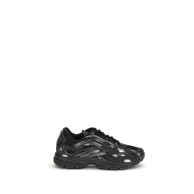 Black Polyethylene Athletic Sneakers