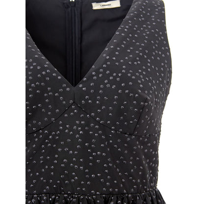 Black Polyethylene Casual Dress