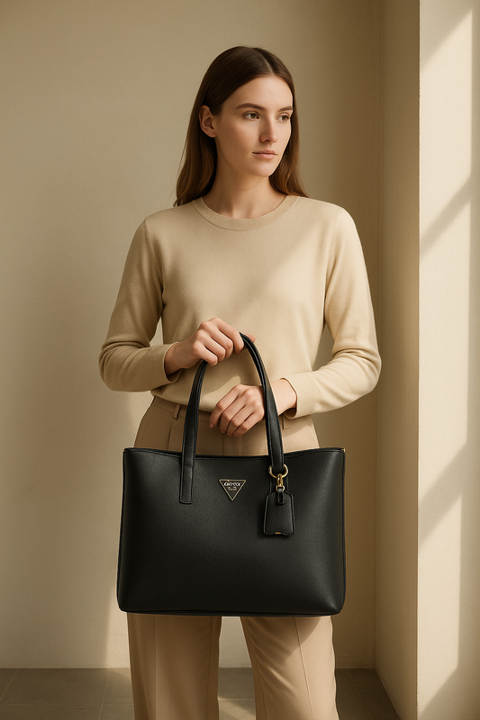 Black Polyethylene Handbag