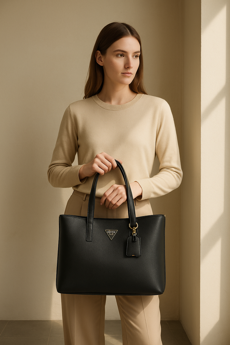 Black Polyethylene Handbag