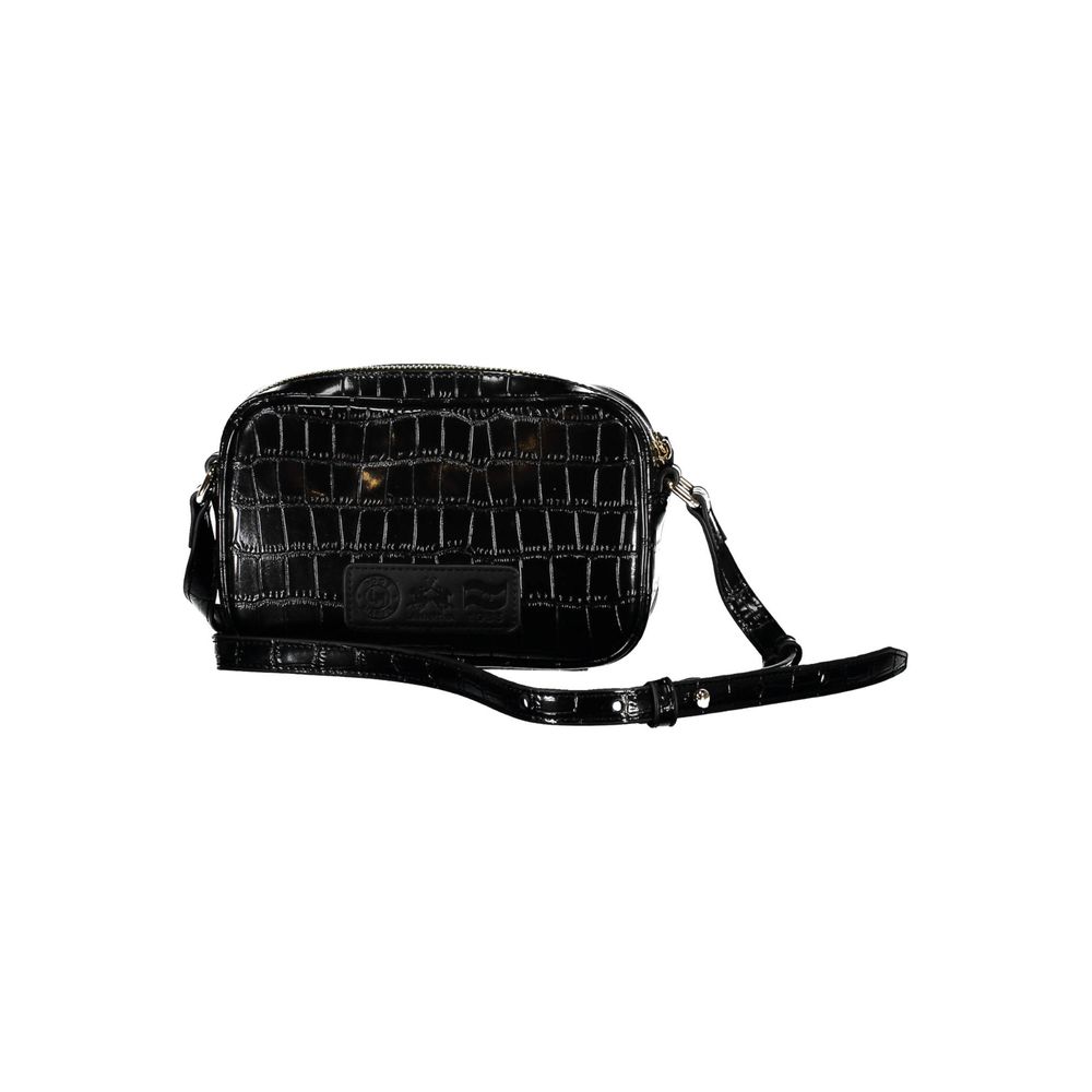 Black Polyethylene Handbag-La Martina-LabelTerrace.com
