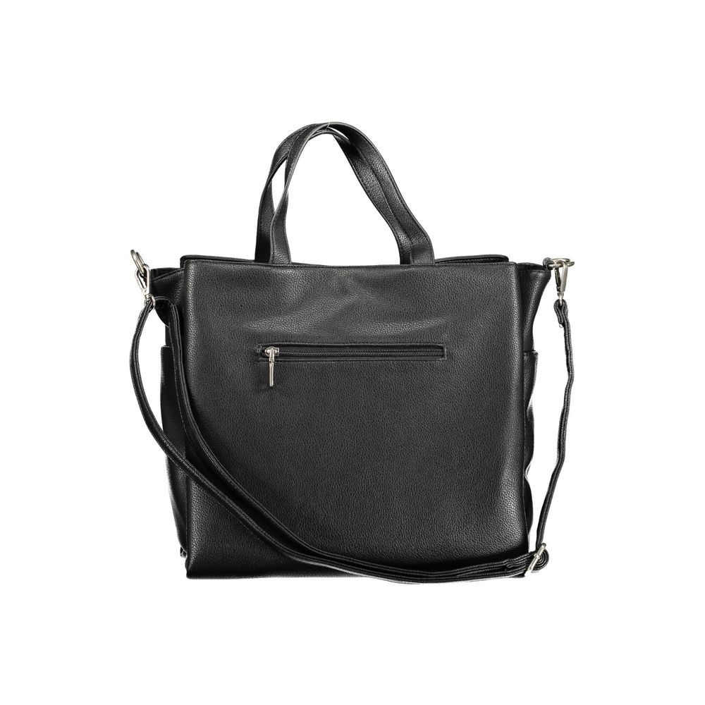 Black Polyethylene Handbag-BYBLOS-LabelTerrace.com