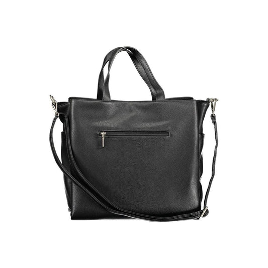 Black Polyethylene Handbag-BYBLOS-LabelTerrace.com