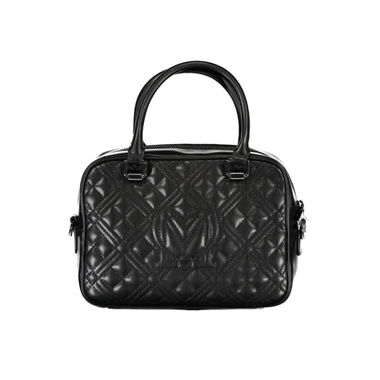 Black Polyethylene Handbag-Love Moschino-LabelTerrace.com