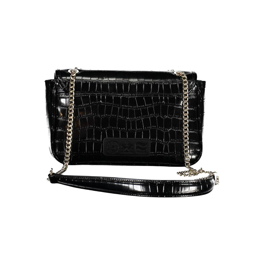 Black Polyethylene Handbag-La Martina-LabelTerrace.com