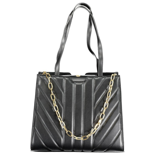 Black Polyethylene Handbag-Mario Valentino-LabelTerrace.com