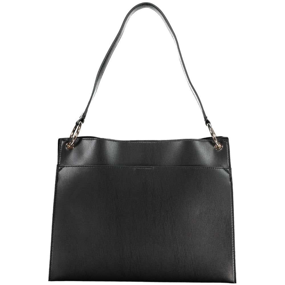 Black Polyethylene Handbag-Guess Jeans-LabelTerrace.com