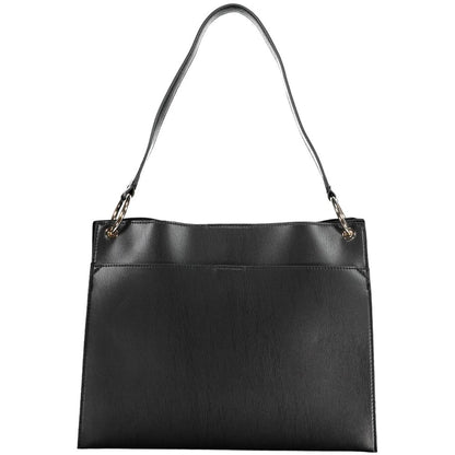 Black Polyethylene Handbag-Guess Jeans-LabelTerrace.com