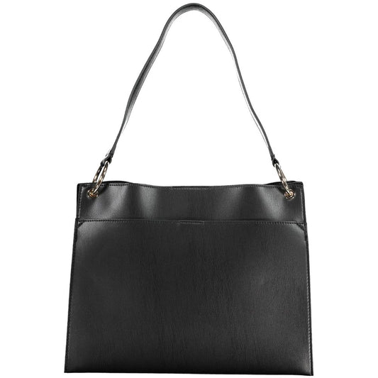 Black Polyethylene Handbag-Guess Jeans-LabelTerrace.com