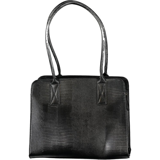 Black Polyethylene Handbag-Mario Valentino-LabelTerrace.com