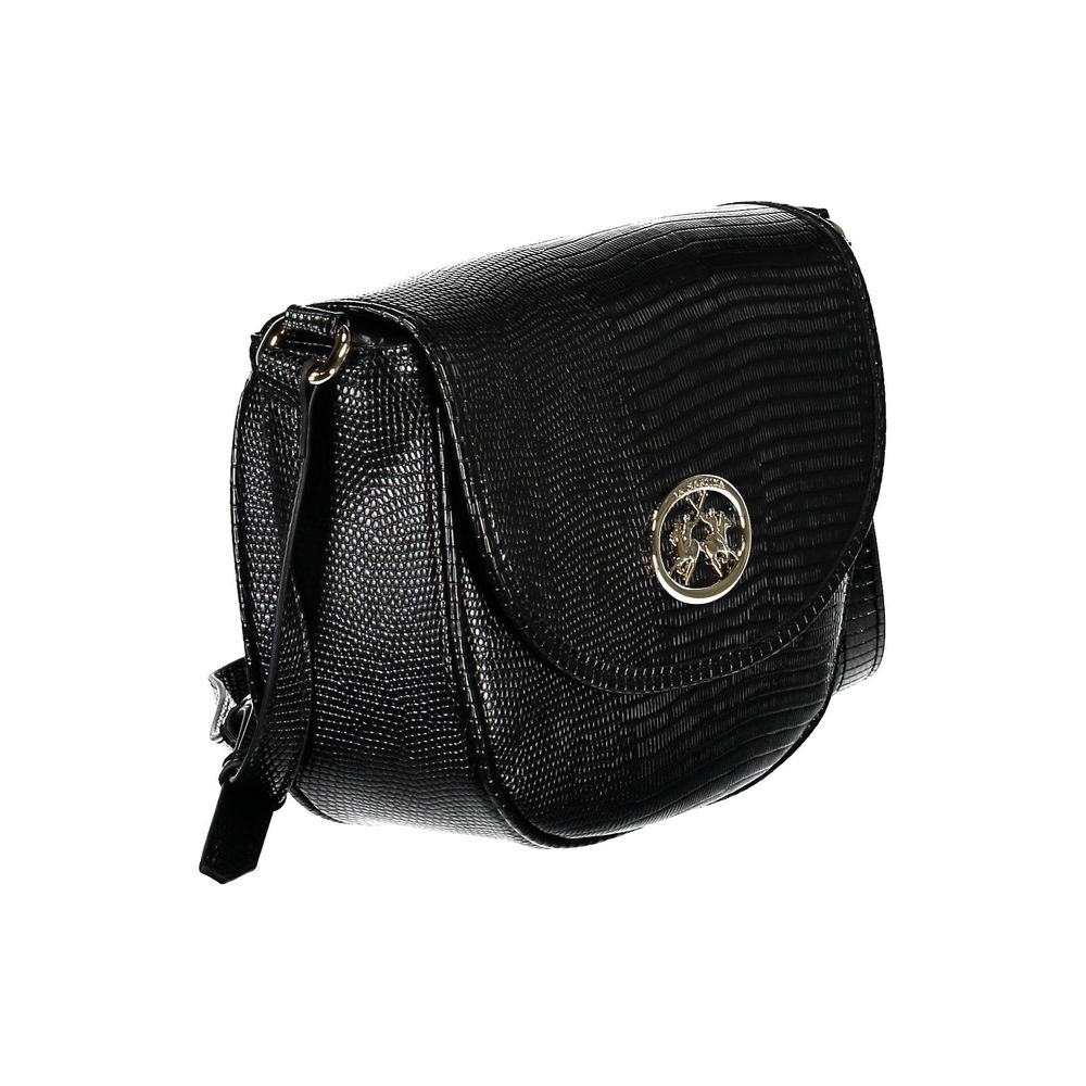 Black Polyethylene Handbag-La Martina-LabelTerrace.com