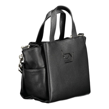 Black Polyethylene Handbag-BYBLOS-LabelTerrace.com