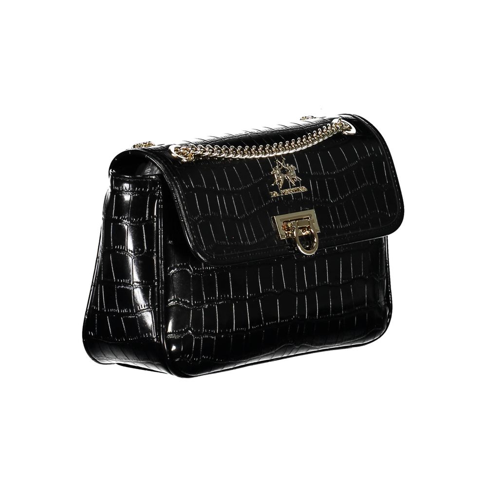 Black Polyethylene Handbag-La Martina-LabelTerrace.com