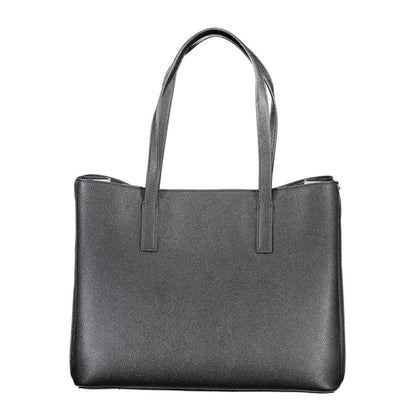 Black Polyethylene Handbag-Guess Jeans-LabelTerrace.com