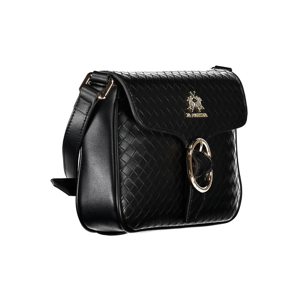 Black Polyethylene Handbag-La Martina-LabelTerrace.com