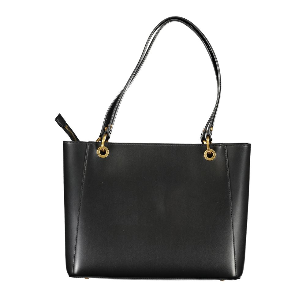 Black Polyethylene Handbag-Guess Jeans-LabelTerrace.com