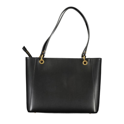 Black Polyethylene Handbag-Guess Jeans-LabelTerrace.com