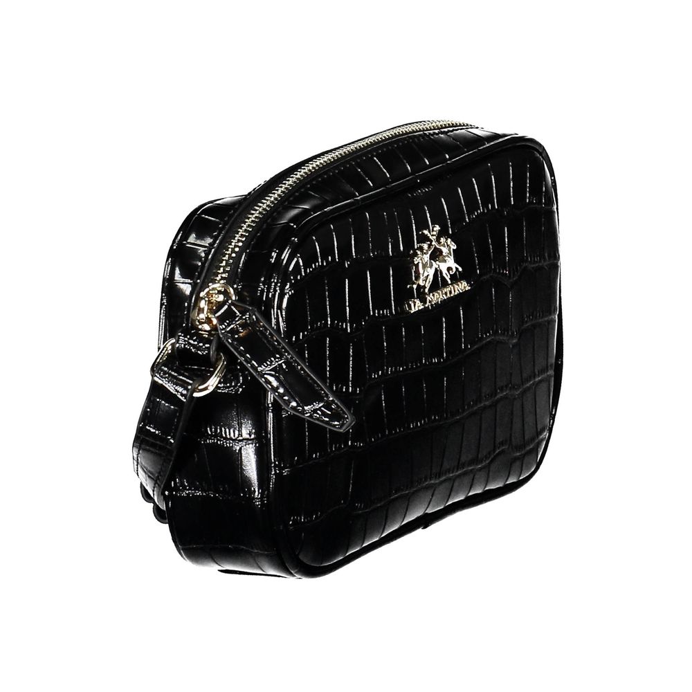 Black Polyethylene Handbag-La Martina-LabelTerrace.com
