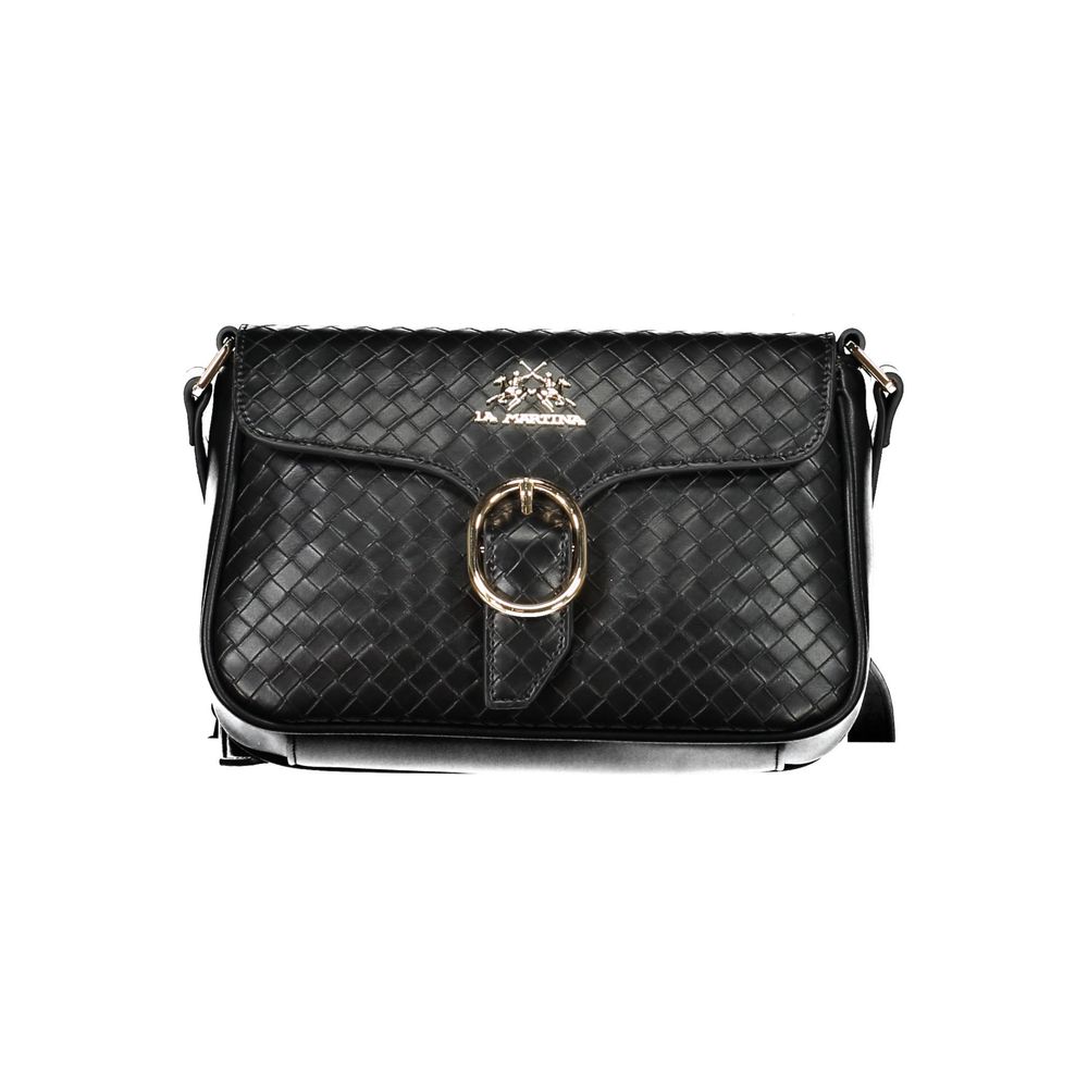 Black Polyethylene Handbag-La Martina-LabelTerrace.com