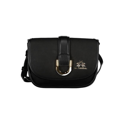 Black Polyethylene Handbag-La Martina-LabelTerrace.com