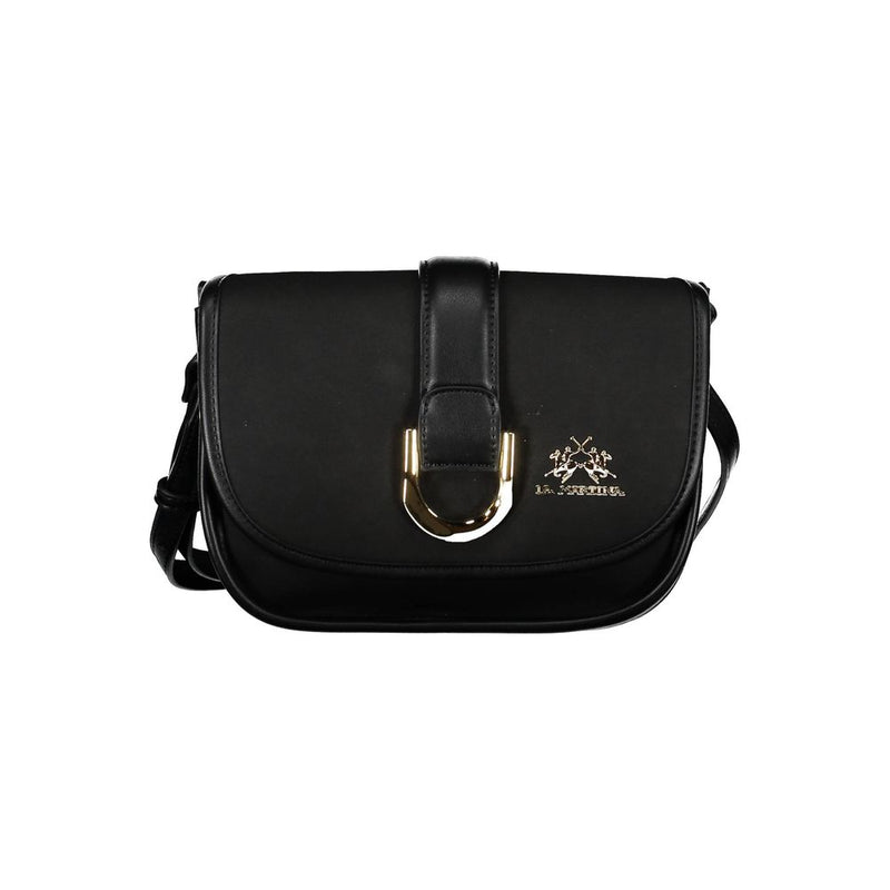 Black Polyethylene Handbag-La Martina-LabelTerrace.com
