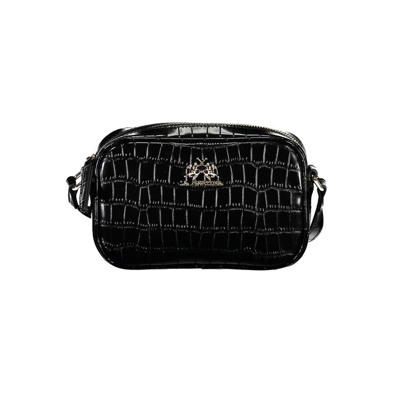 Black Polyethylene Handbag-La Martina-LabelTerrace.com