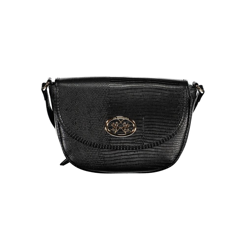 Black Polyethylene Handbag-La Martina-LabelTerrace.com