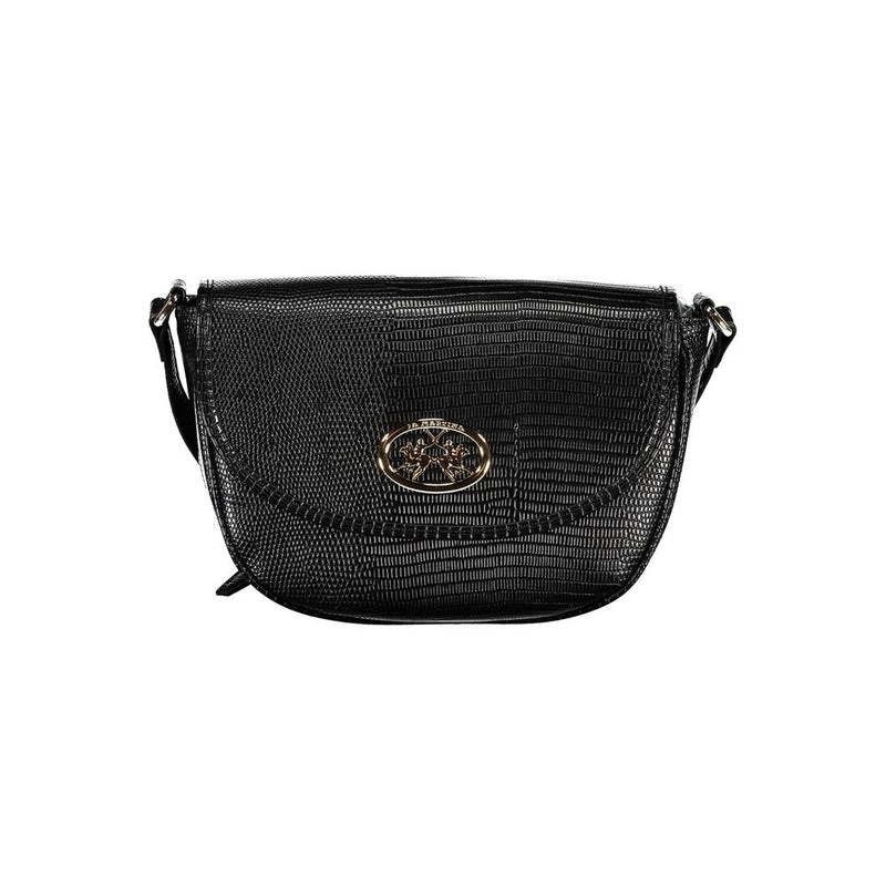 Black Polyethylene Handbag-La Martina-LabelTerrace.com