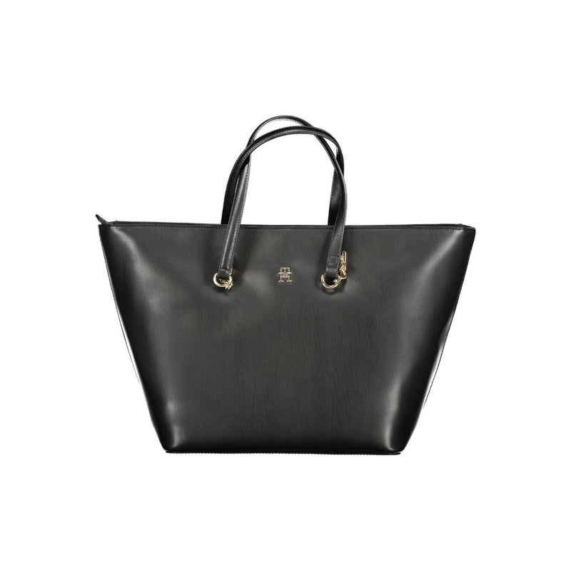 Black Polyethylene Handbag-Tommy Hilfiger-LabelTerrace.com